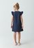 Vestido Infantil "Elegância Azul" com Bordado Floral - Belle Petit Kids