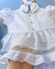 Conjunto Infantil "Branco Encantador" com Detalhes Rendados - comprar online