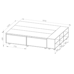 BOX SOMMIER **PREMIUM** CON ESPACIO DE GUARDADO - comprar online