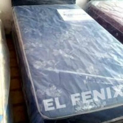 COLCHON PLAZA Y MEDIA + BASE SOMMIER en internet