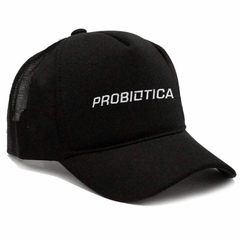 Boné de Brim c/ Logo Bordado Preto Probiótica - Padrão: Único