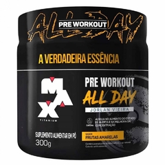 Pre Workout All Day Jorlan Vieira (300g) - Sabor: Frutas Amarelas