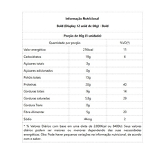 Bold Bar Display (12 unid de 60g) - Sabor: Cookies Black. - comprar online