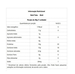 Bold Tube (40g) - Sabor: Paçoca - comprar online