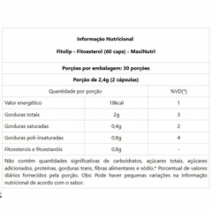Fitolip - Fitoesterol (60 caps) - Padrão: Único - VITAL Suplemento