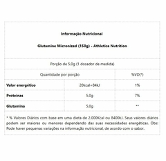 Glutamine Micronized (150g) - Padrão: Único - VITAL Suplemento