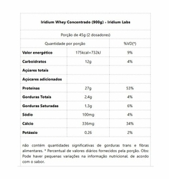 Iridium Whey Concentrado (900g) - Sabor: Morango - loja online