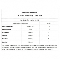 BOPE Pré Treino (300g) - Sabor: Limão - VITAL Suplemento