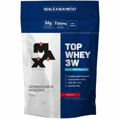 Top Whey 3W Refil (1,8kg) - Sabor: Mais Performance - Morango - VITAL Suplemento