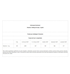 Vitamina C 500mg (30 comp) - Padrão: Único - comprar online