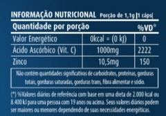 Vitamina C + Zinco 1100mg (60 caps) - Padrão: Único na internet