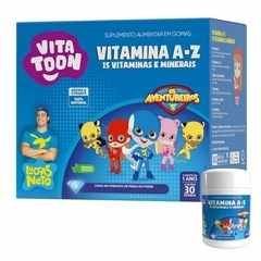 VITATOON LUCCAS NETO POLIVITAMÍNICO A A Z (30 GOMAS) - Brigadeiro MAXINUTRI