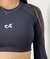 Top Manga Longa Cianita Negra - comprar online