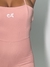 Macaquinho rosa claro com alças finas e detalhe em logo branco na parte frontal. Promoção de Black Friday da Donna Carioca, venari, Growth suplementos 
