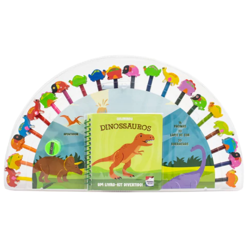 DINOSSAUROS - UM LIVRO-KIT DIVERTIDO! - HAPPY BOOKS