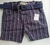 Bermuda jeans listras masculino infantil tamanho P - Clube do Doce - comprar online