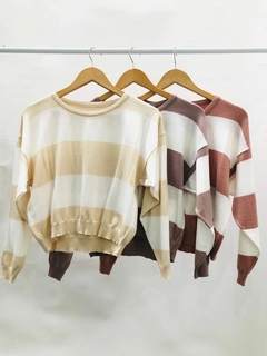 Sweater rayas anchas