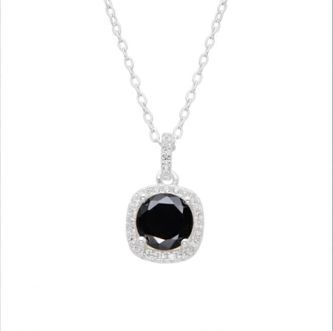 COLLAR "DIJE CUBIC NEGRO"