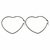 ARGOLLITAS DE ACERO CORAZON - Spritzer Joyas