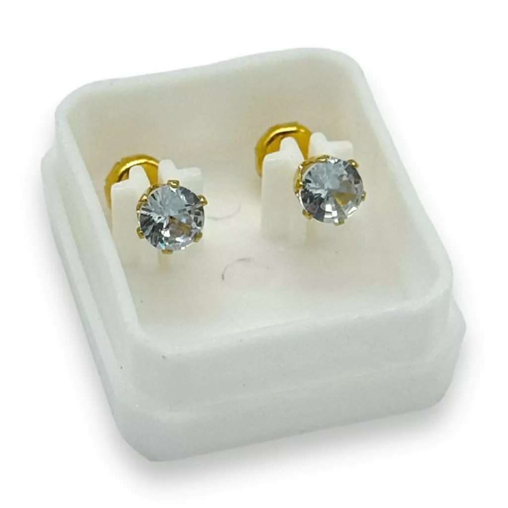 ABRIDOR ACERO DORADO CON PIEDRA 4.5MM