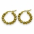 ARGOLLITAS ACERO DORADO CON BOLITAS 20MM