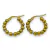 ARGOLLITAS ACERO DORADO CON BOLITAS 20MM