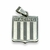 DIJE ACERO ESCUDO DE RACING