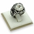 ANILLO ACERO CON CALABERA Y PIEDRA