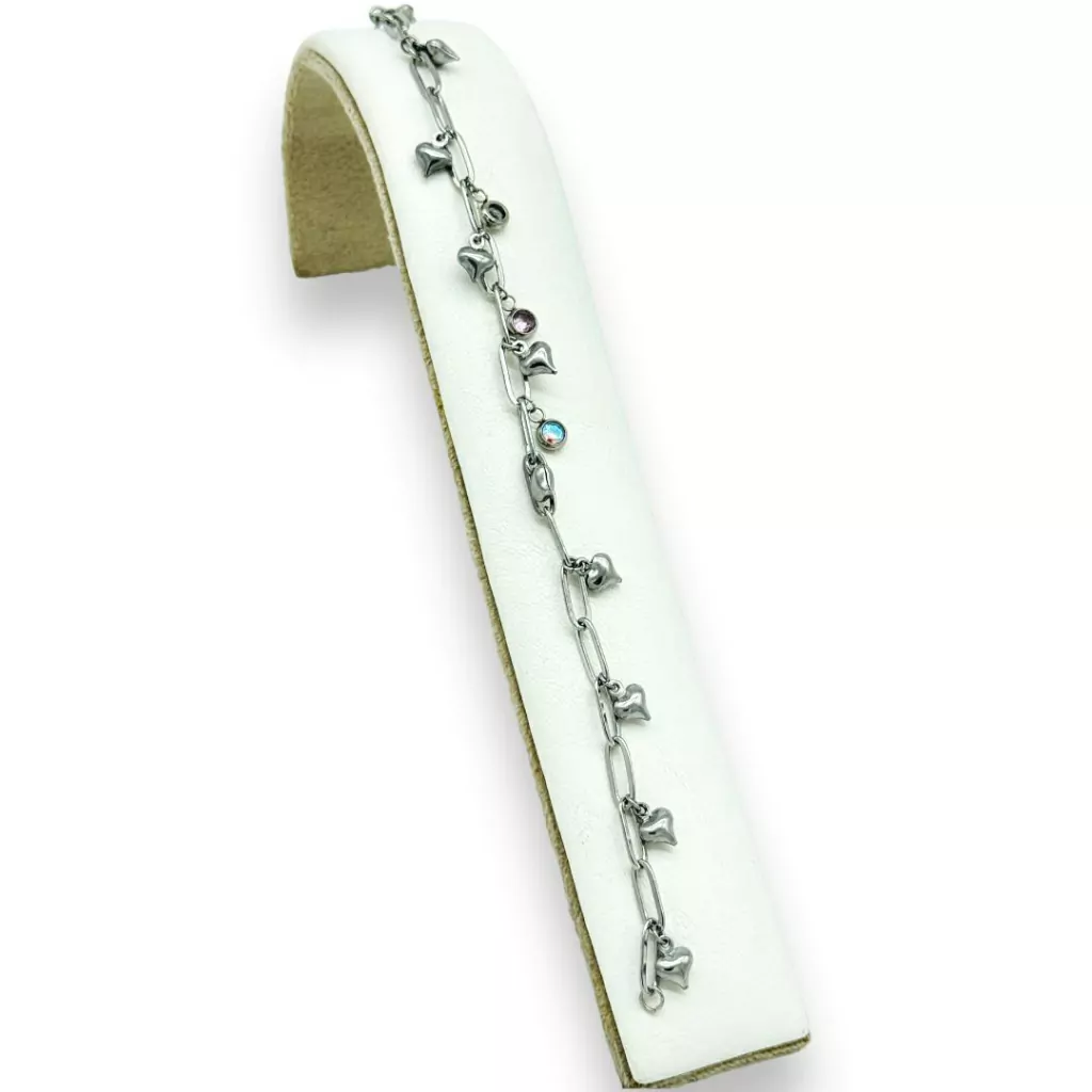 PULSERA ACERO "DIJES VARIOS"