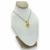 COLLAR ACERO DORADO "GOTA"