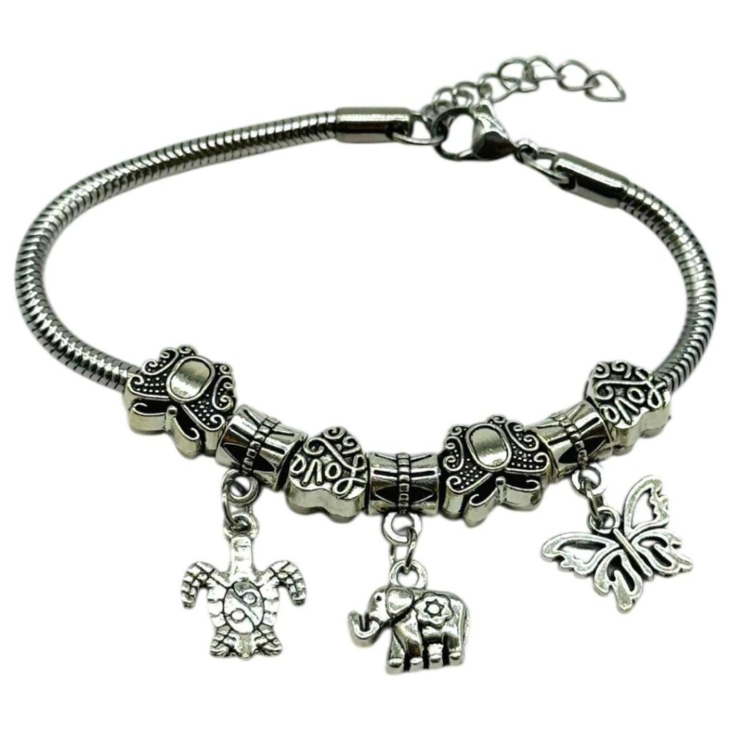 PULSERA ACERO "ESTILO PANDORA"