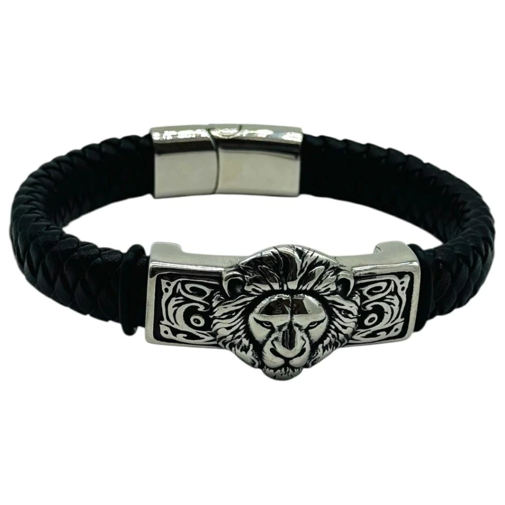PULSERA CUERO "LEON"