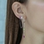 Brinco Prata corrente Zirconia Star com Navete (2 em 1) -  Silver Lining Pratas - Sua loja de joias em prata! Aqui voce encontra aneis, pulseiras, colares, brincos em prata 925 dos mais variados modelos- Silver Lining Pratas..