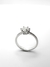 Anel Prata Solitário - Moissanite 1CT na internet