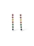 Brinco Prata zirconias gotas colors - comprar online