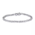 Pulseira Riviera Shine 3mm em prata rodinada - comprar online