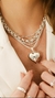 Colar Relicário Coração G -  Silver Lining Pratas - Sua loja de joias em prata! Aqui voce encontra aneis, pulseiras, colares, brincos em prata 925 dos mais variados modelos- Silver Lining Pratas..