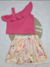 CONJUNTO BLUSA BABADOS E SAIA FLORAL COM FORRO MIMA KIDS - comprar online