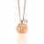 Collar Minimal Disco Oro Rosa - comprar en línea