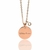 Collar Minimal Disco Oro Rosa