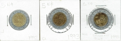 Colección de monedas $5 México - Electrico y Ferretero