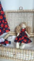 Kit vestido+boneca Cerejas e Maçã - Suelen Guerra Ateliê