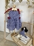 Kit vestido+boneca Xadrez Marinho
