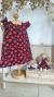 Kit vestido+boneca Cerejas e Maçã