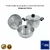 PANELA MULTIUSO 3X1 BANHO MARIA,PUDIM E CUSCUZ ALUMINIO POLIDO - comprar online