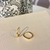 Brinco argola dourada banhada a ouro 18k lisa