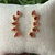 Brinco earcuff zircônia marsala - comprar online