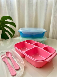 Imagen de LONCHERA RECTANGULAR TAPA TRANSPARENTE