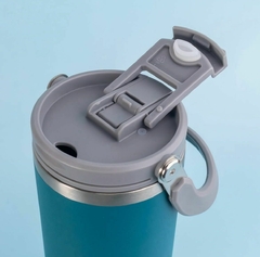 VASO TÉRMICO DOBLE PICO - 1LT - Gangas Azul