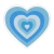 05 - Sticker Corazón Celeste - comprar online